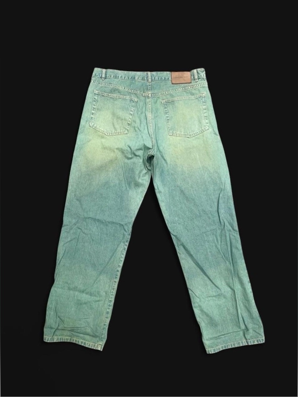 Vintage Y2K Calvin Klein Loose Fit Green Wash Pants menโs size 38X32